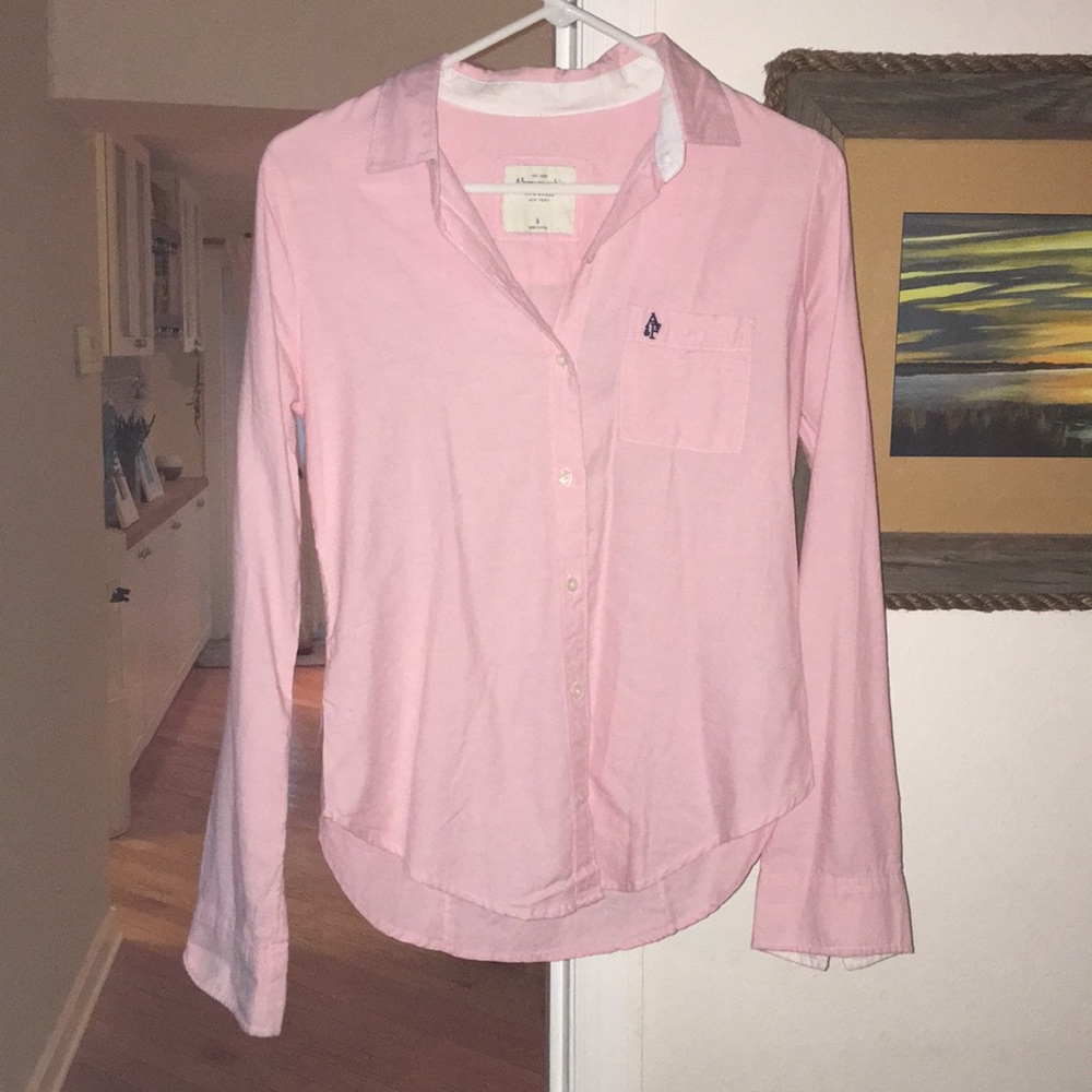 NWOT Preppy Abercrombie Boyfriend Button up S